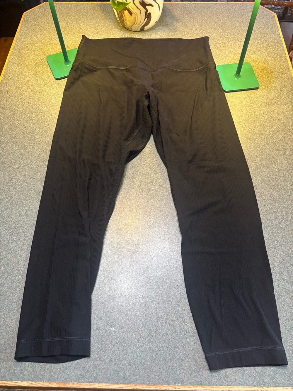 lululemon athletica Black Cropped Leggings